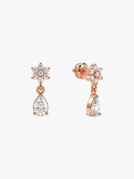 Rose Gold Hilary Earrings