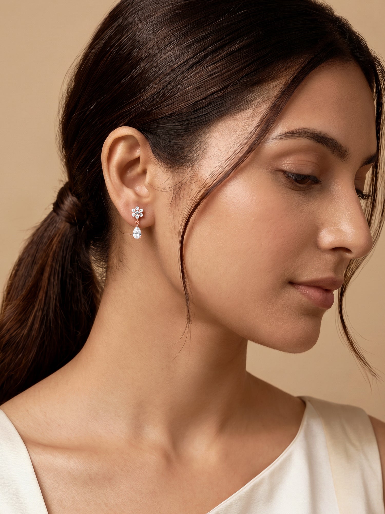 Rose Gold Hilary Earrings