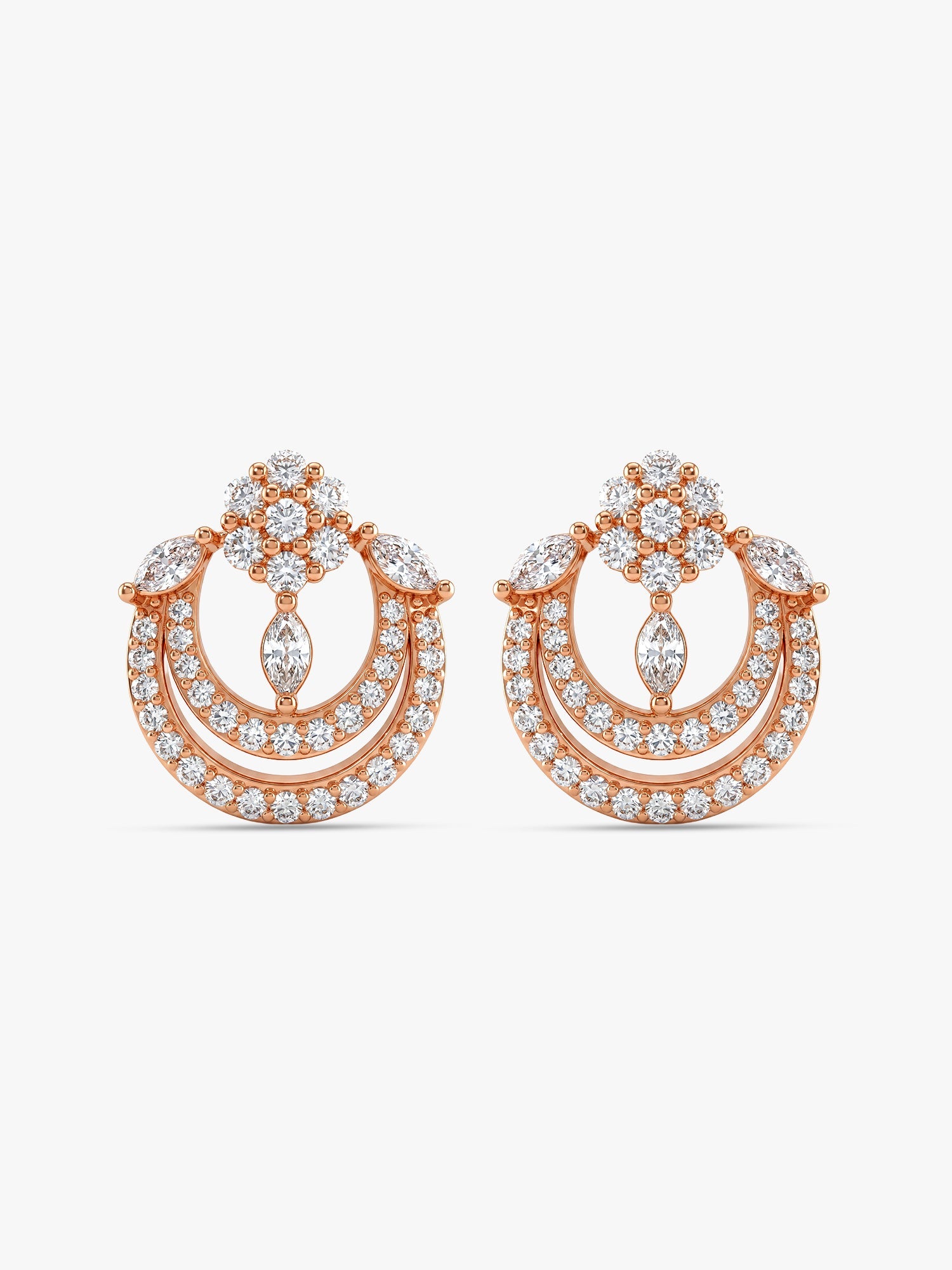Rose Gold Audrey Earrings