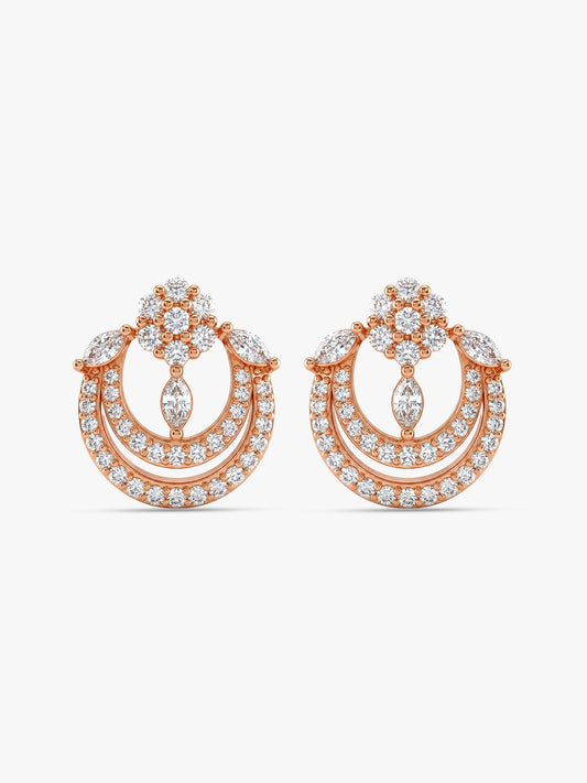 Rose Gold Audrey Earrings