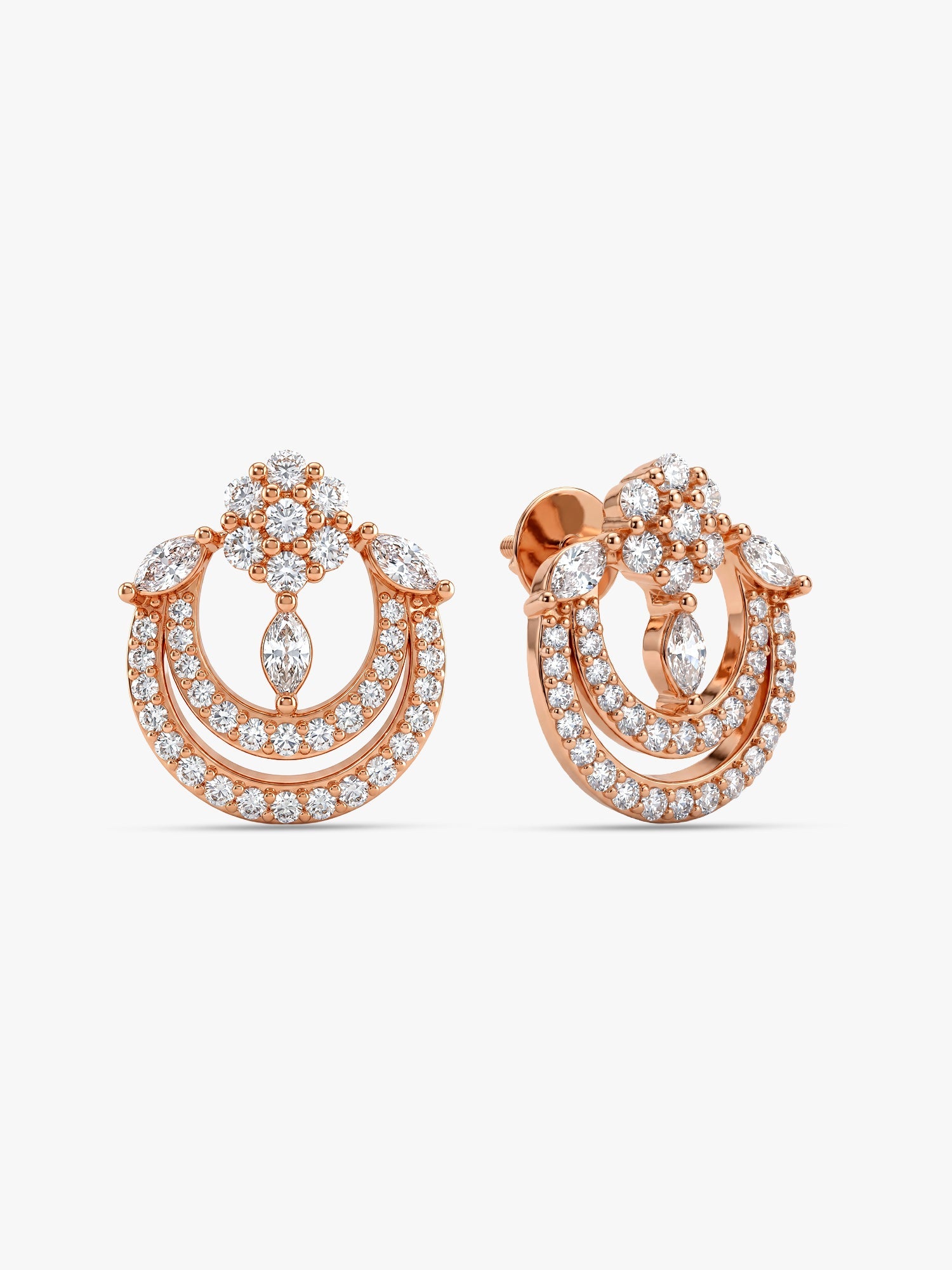 Rose Gold Audrey Earrings