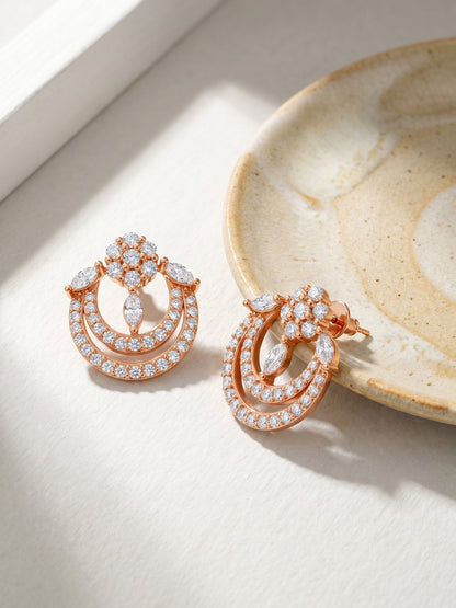 Rose Gold Audrey Earrings