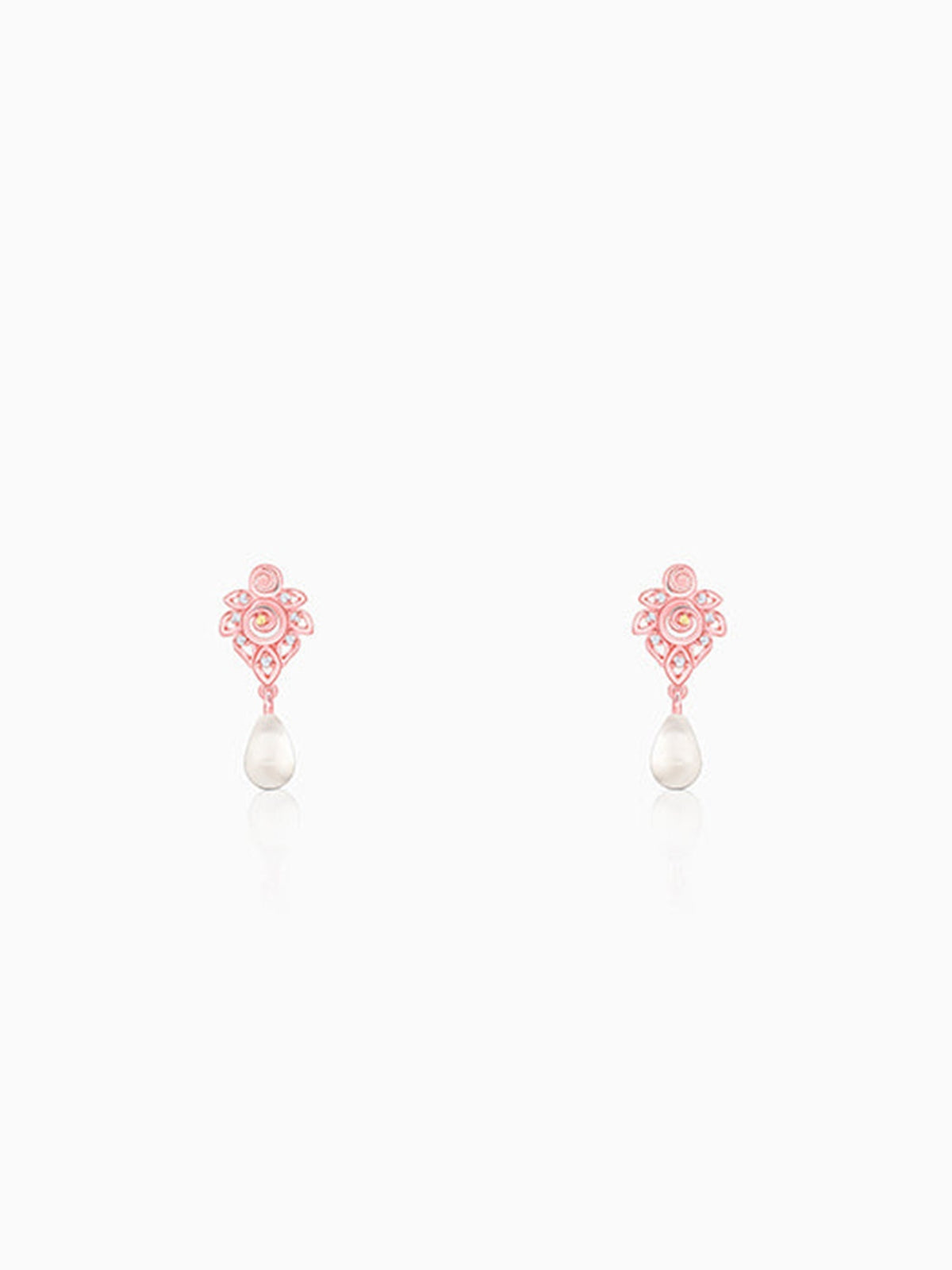 Rose Gold Eachna Earrings