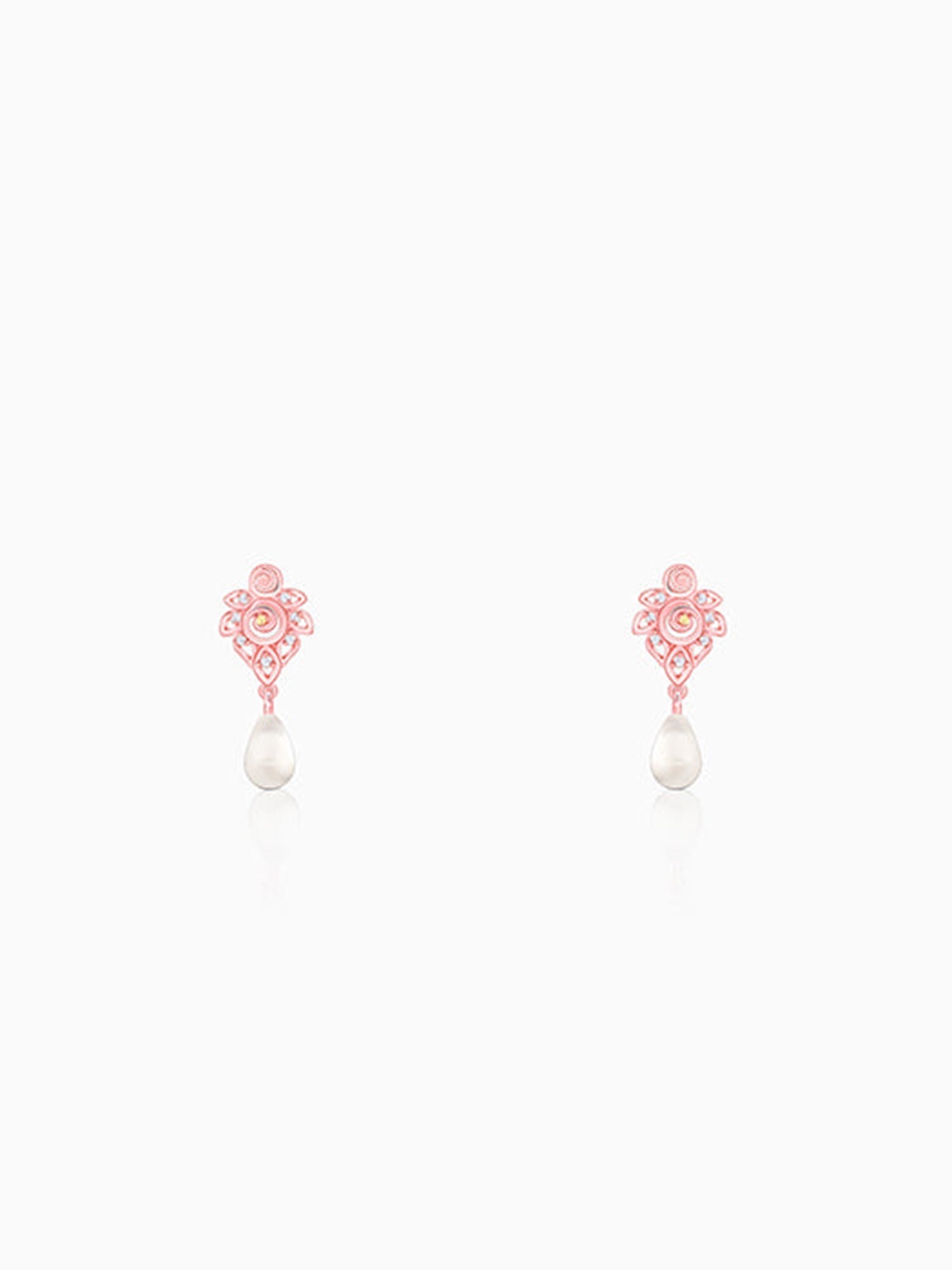Rose Gold Eachna Earrings