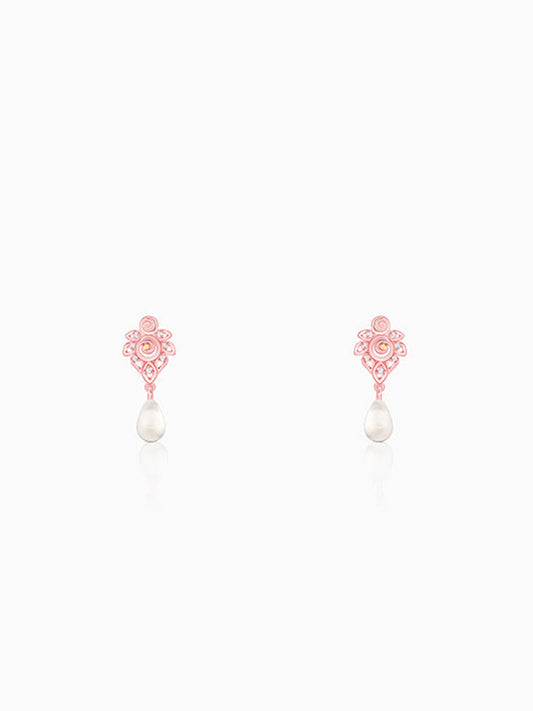 Rose Gold Eachna Earrings