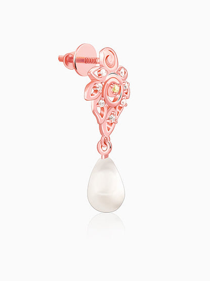 Rose Gold Eachna Earrings