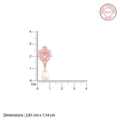 Rose Gold Eachna Earrings