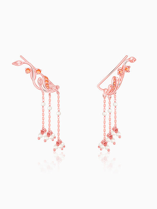 Rose Gold Admiring Climber Earrings