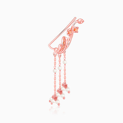 Rose Gold Admiring Climber Earrings