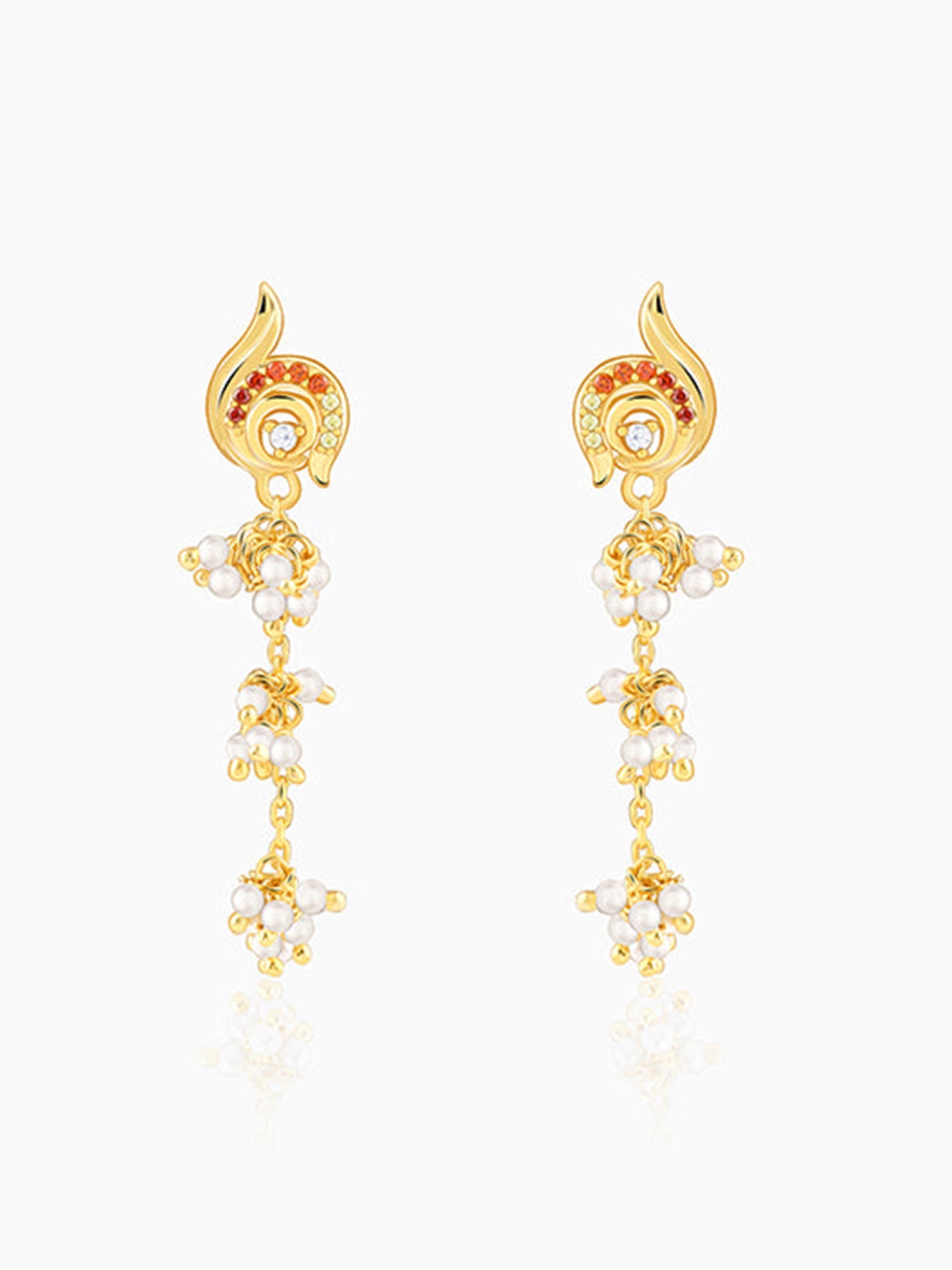 Golden Ambika Dangler Earrings