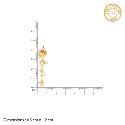 Golden Ambika Dangler Earrings