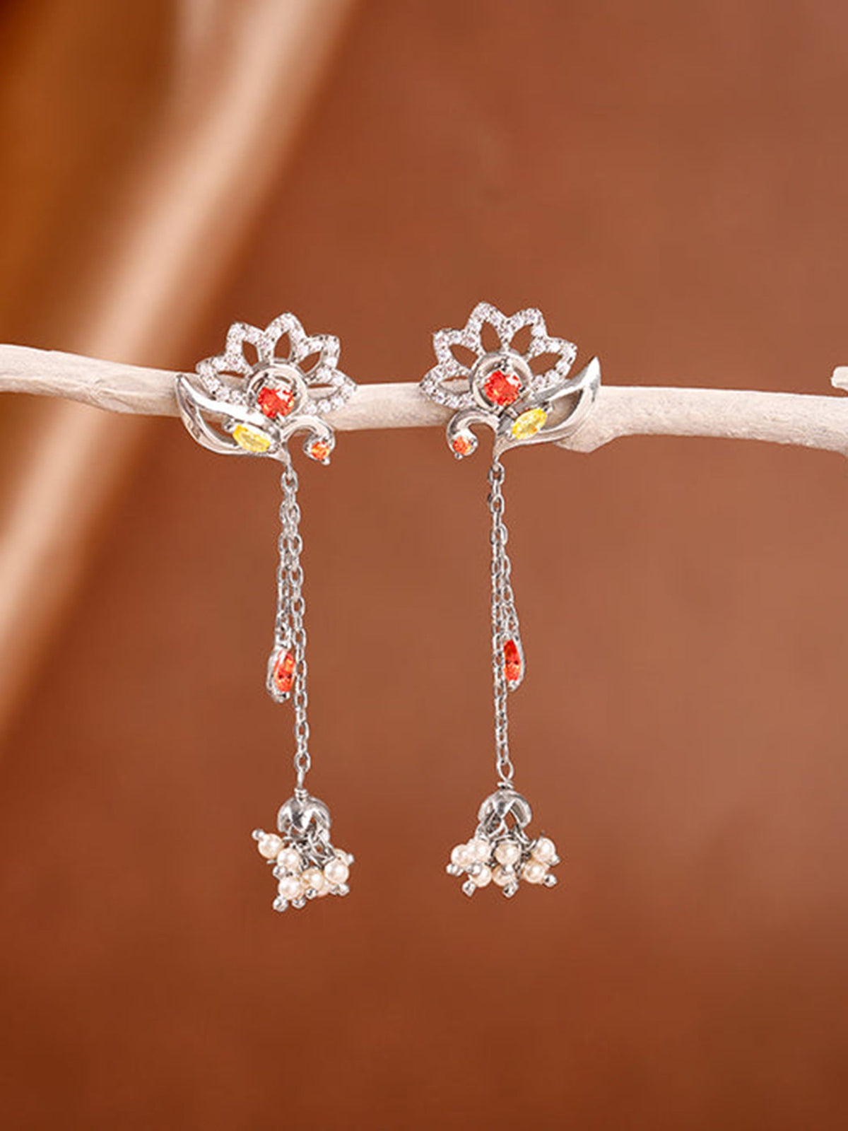 Silver Bhavani Dangler Earrings