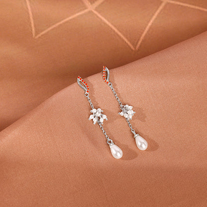 Silver Sekhmet Dangler Earrings