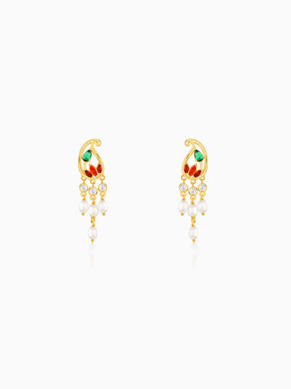 Golden Parvati Earrings