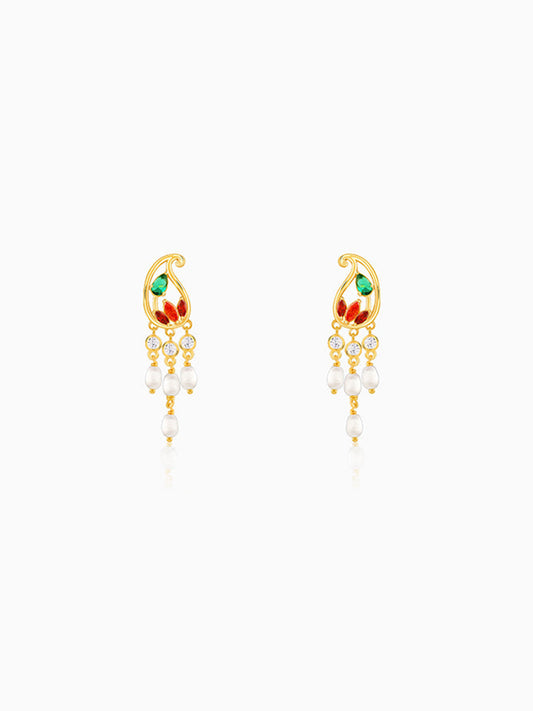 Golden Parvati Earrings