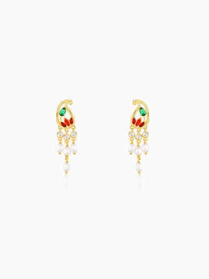 Golden Parvati Earrings