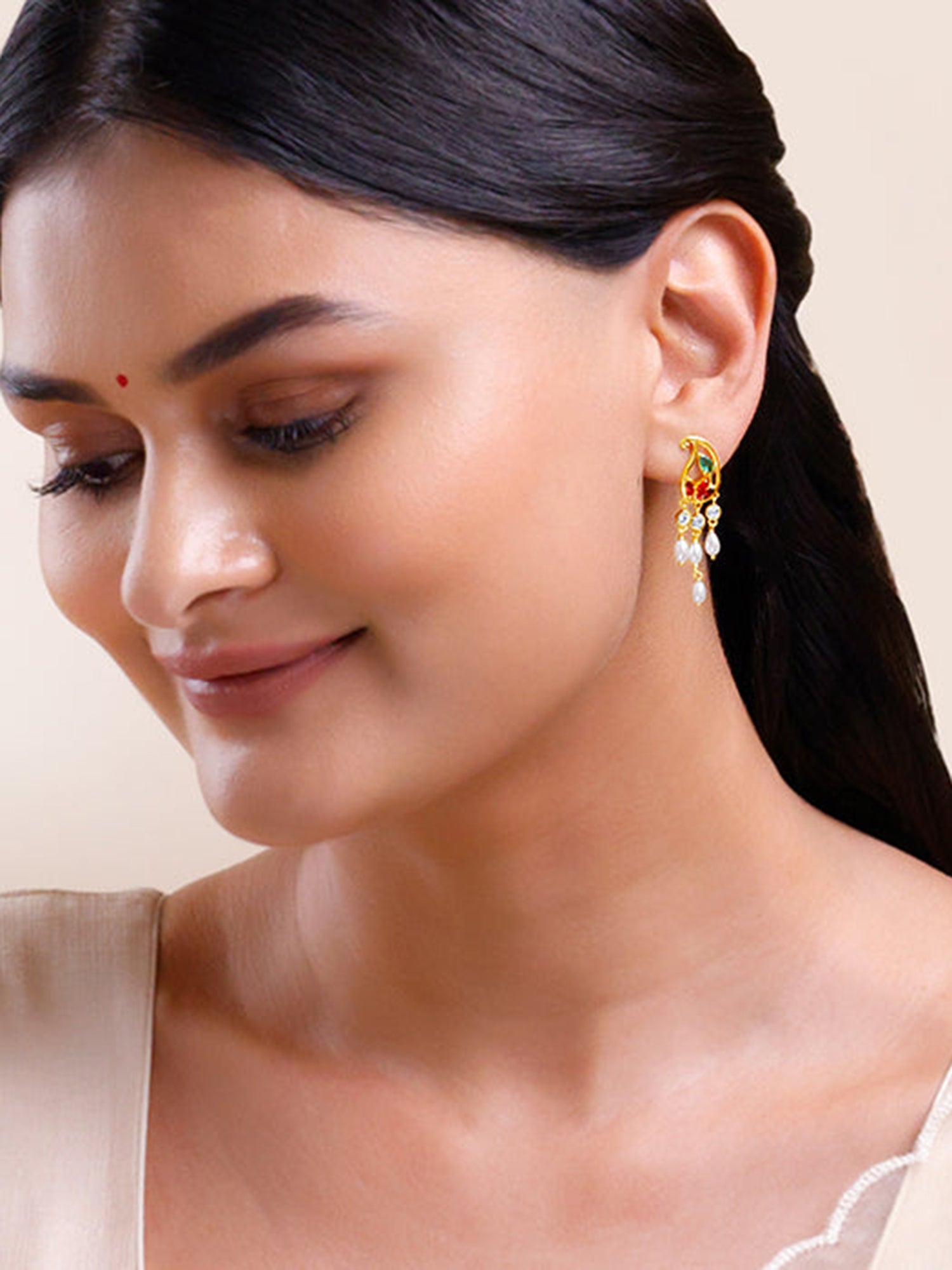 Golden Parvati Earrings