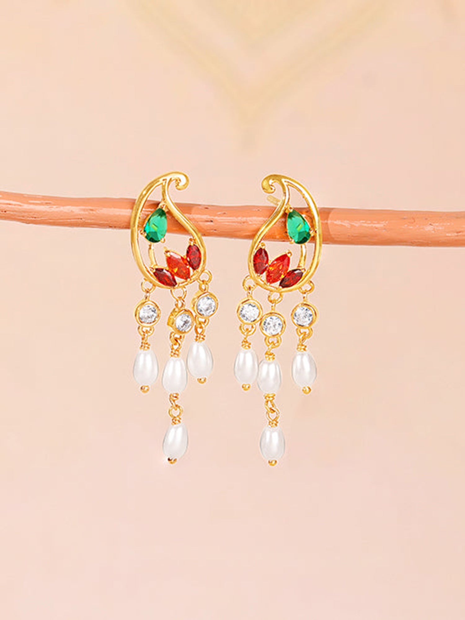 Golden Parvati Earrings