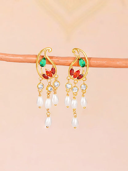 Golden Parvati Earrings