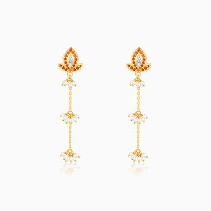 Golden Diana Dangler Earrings