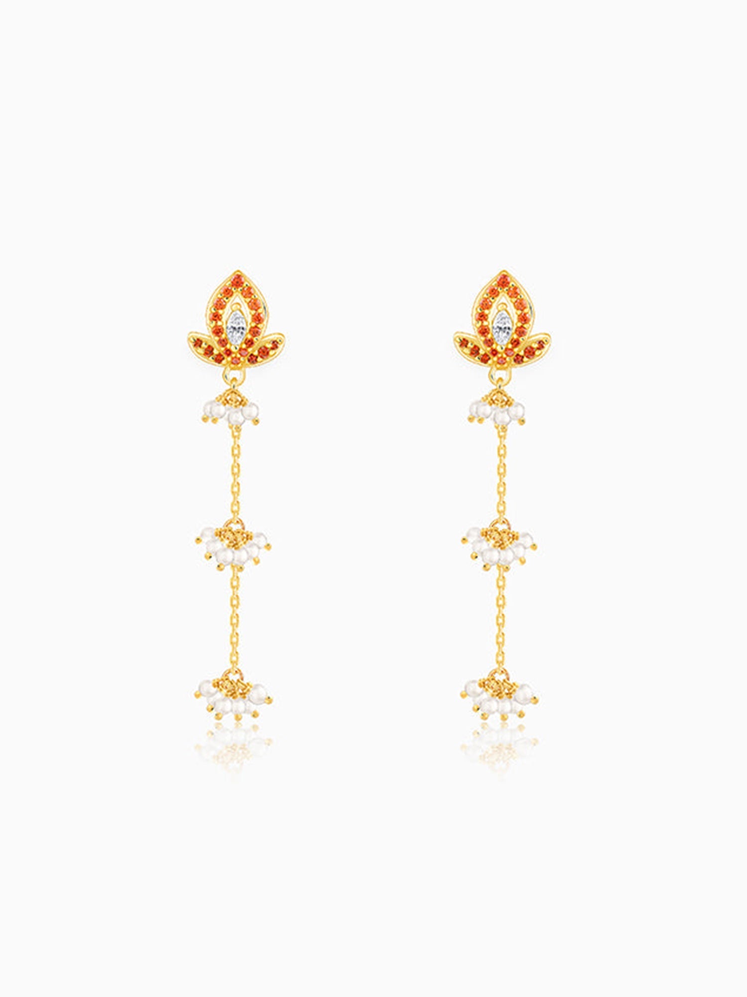 Golden Diana Dangler Earrings