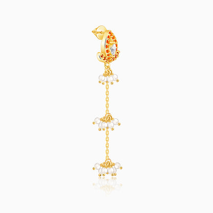 Golden Diana Dangler Earrings