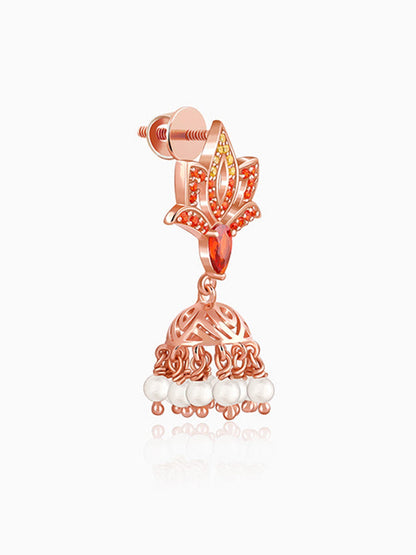 Rose Gold Adishakti Jhumka