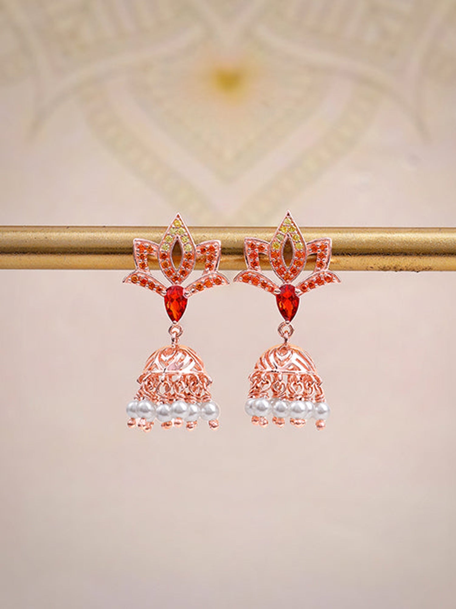 Rose Gold Adishakti Jhumka