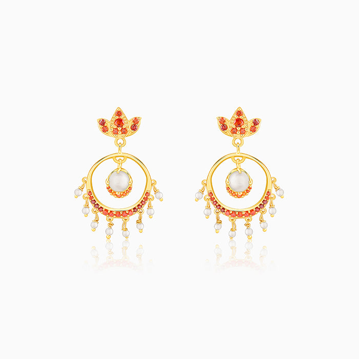 Golden Hera Chandbali Earrings
