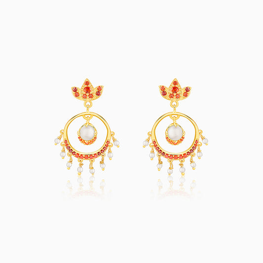Golden Hera Chandbali Earrings