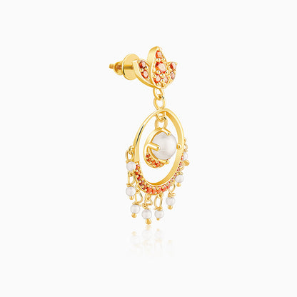 Golden Hera Chandbali Earrings