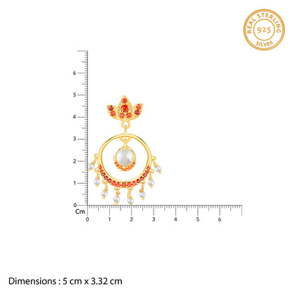 Golden Hera Chandbali Earrings