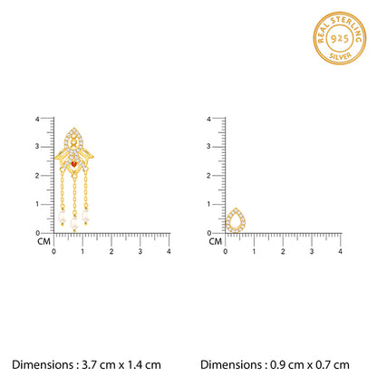 Golden Gauri Earrings