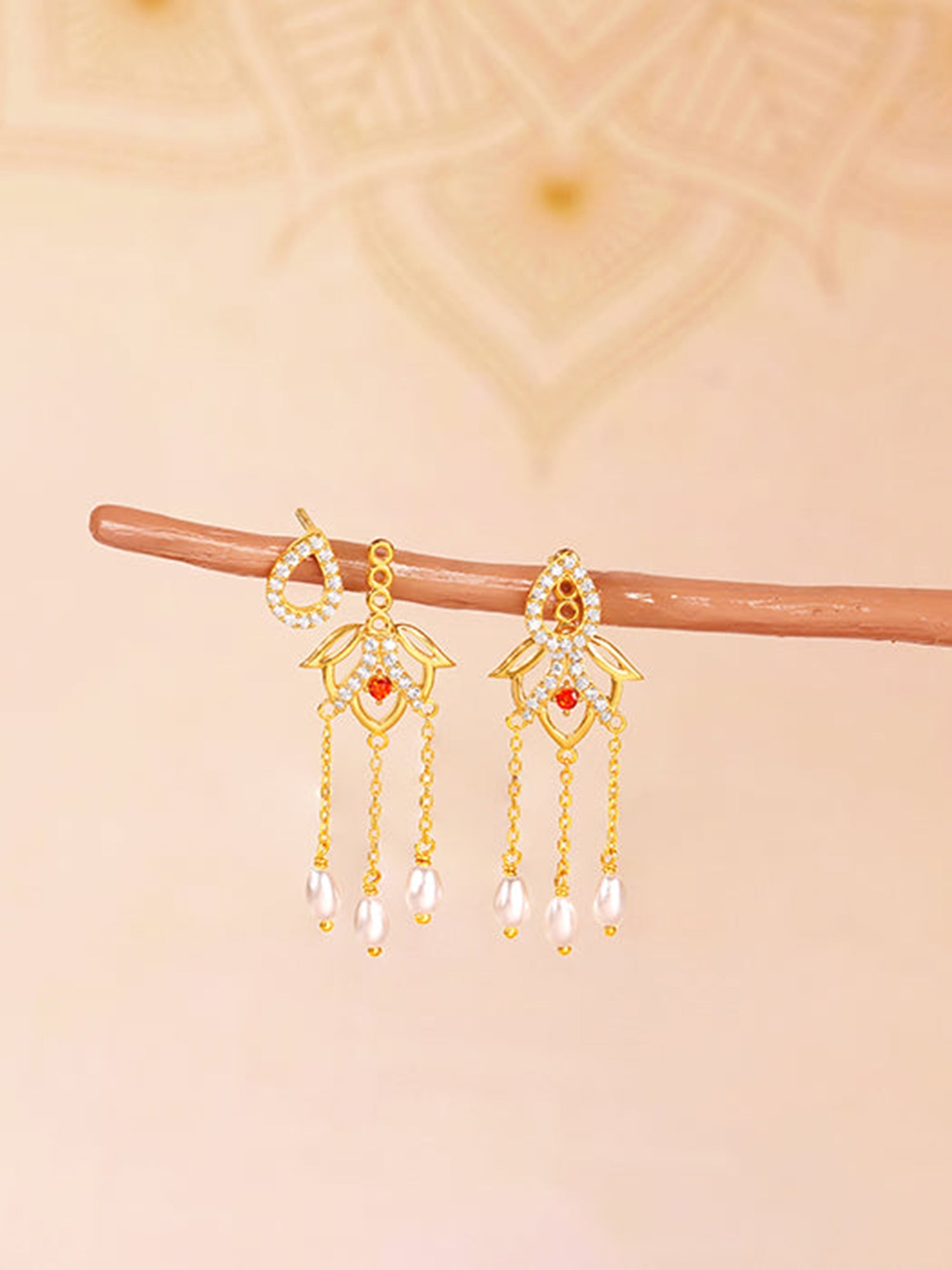 Golden Gauri Earrings
