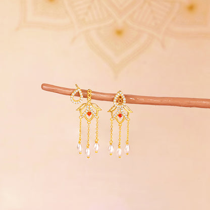Golden Gauri Earrings