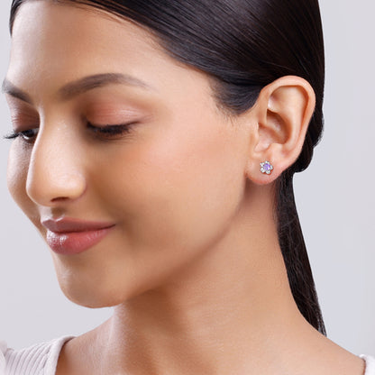 Silver Royal Blossom Studs