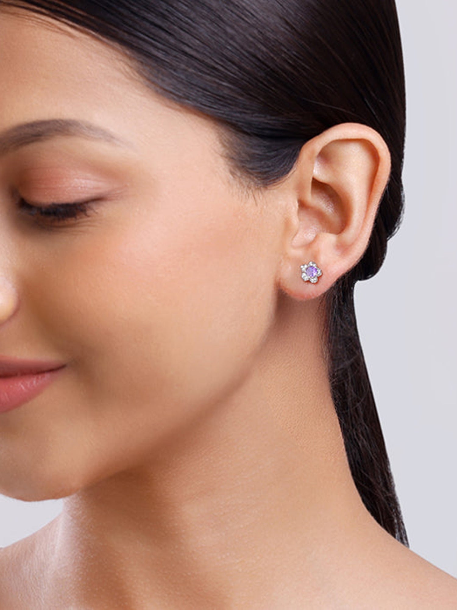 Silver Royal Blossom Studs