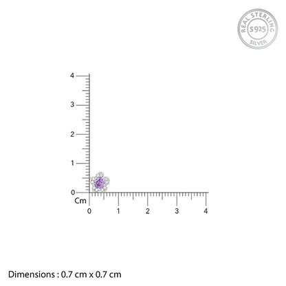 Silver Royal Blossom Studs