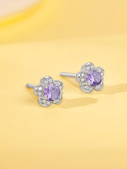 Silver Royal Blossom Studs