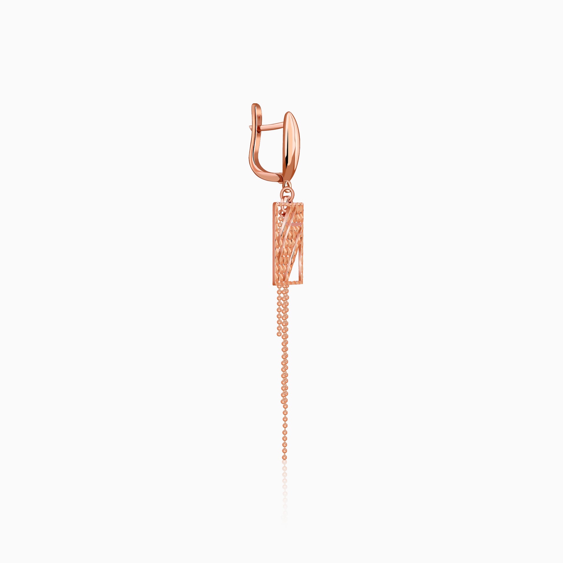 Rose Gold Attention Earrings