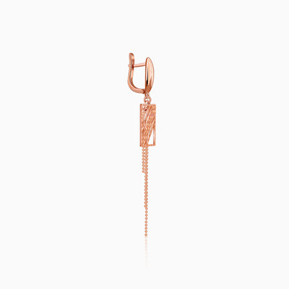 Rose Gold Attention Earrings