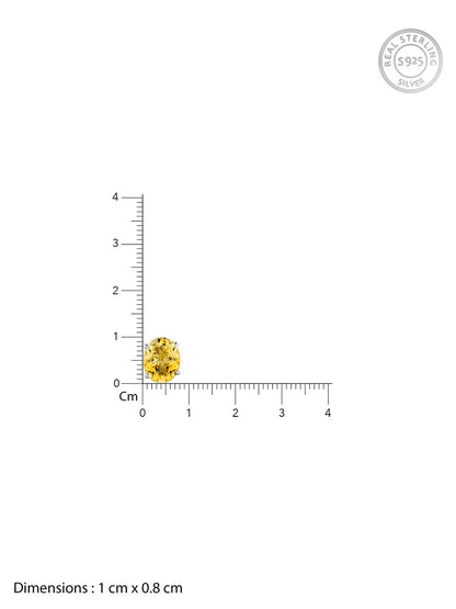 Silver Grace Citrine Studs
