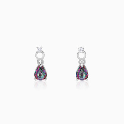 Silver Mystic Topaz Earrings
