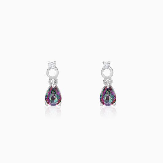 Silver Mystic Topaz Earrings