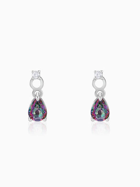 Silver Mystic Topaz Earrings