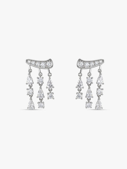 Silver Midnight City Earrings