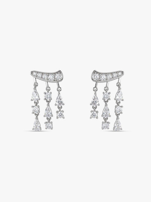 Silver Midnight City Earrings