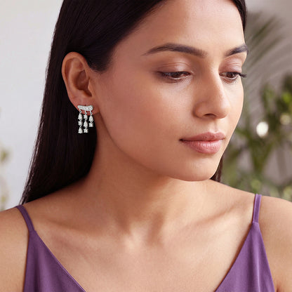 Silver Midnight City Earrings