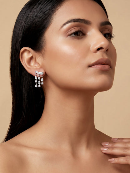 Silver Midnight City Earrings