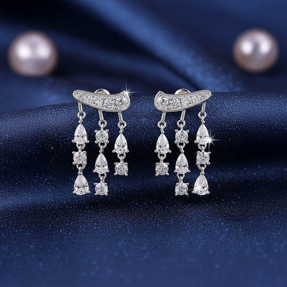 Silver Midnight City Earrings